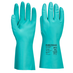 LUVA DE SEGURANÇA PORTWEST A812 – PROTEÇÃO QUÍMICA EM NITRILO