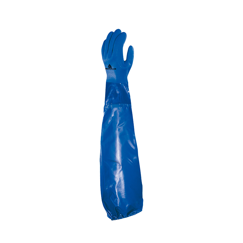 PETRO VE766 – Luva para protecção química PVC com Forro de Algodão (62 cm) – Delta Plus